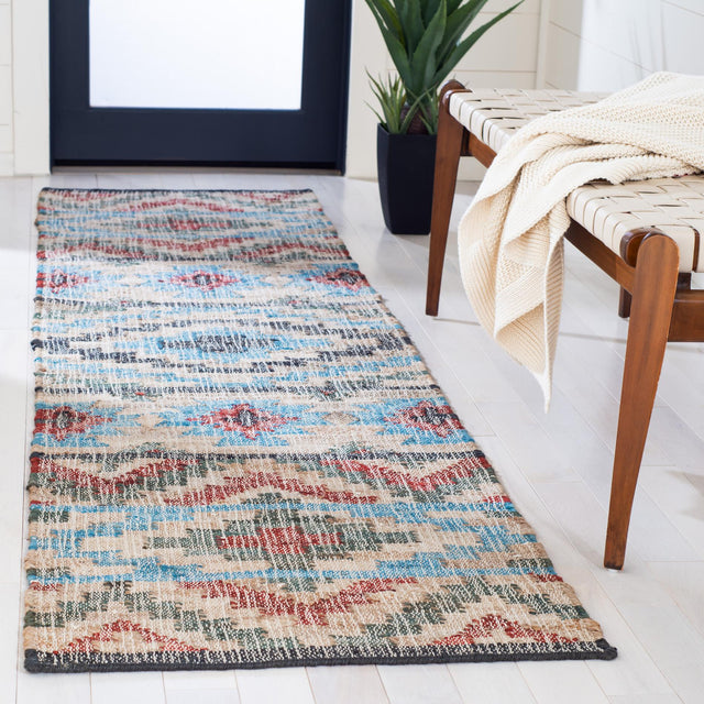 Safavieh Kilim Klm758Q Natural/Red Rugs - Safavieh - klm758q - 7r