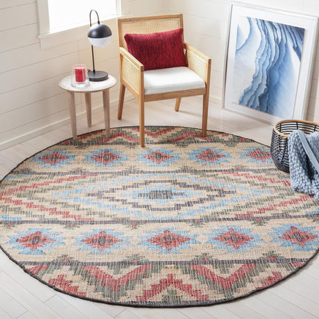 Safavieh Kilim Klm758Q Natural/Red Rugs - Safavieh - klm758q - 7r