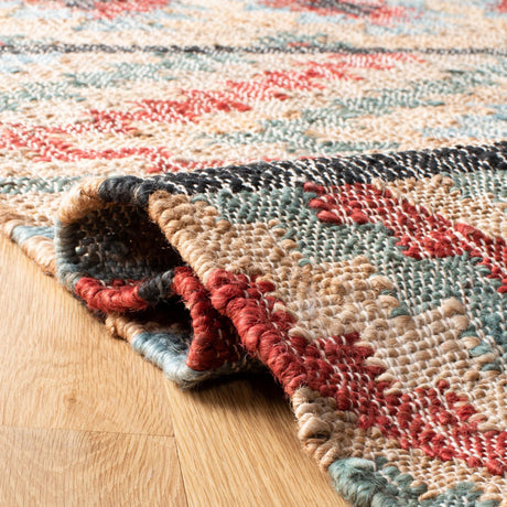 Safavieh Kilim Klm758Q Natural/Red Rugs - Safavieh - klm758q - 7r