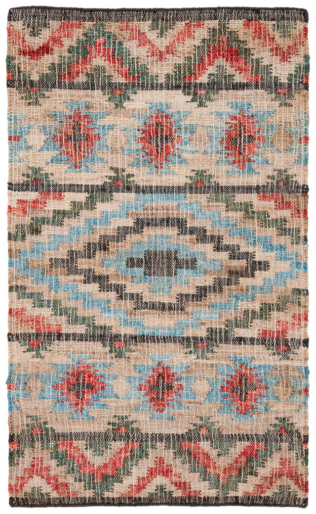 Safavieh Kilim Klm758Q Natural/Red Rugs - Safavieh - klm758q - 7r