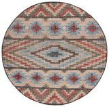 Safavieh Kilim Klm758Q Natural/Red Rugs - Safavieh - klm758q - 7r