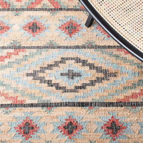 Safavieh Kilim Klm758Q Natural/Red Rugs - Safavieh - klm758q - 7r