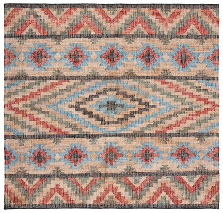 Safavieh Kilim Klm758Q Natural/Red Rugs - Safavieh - klm758q - 7sq