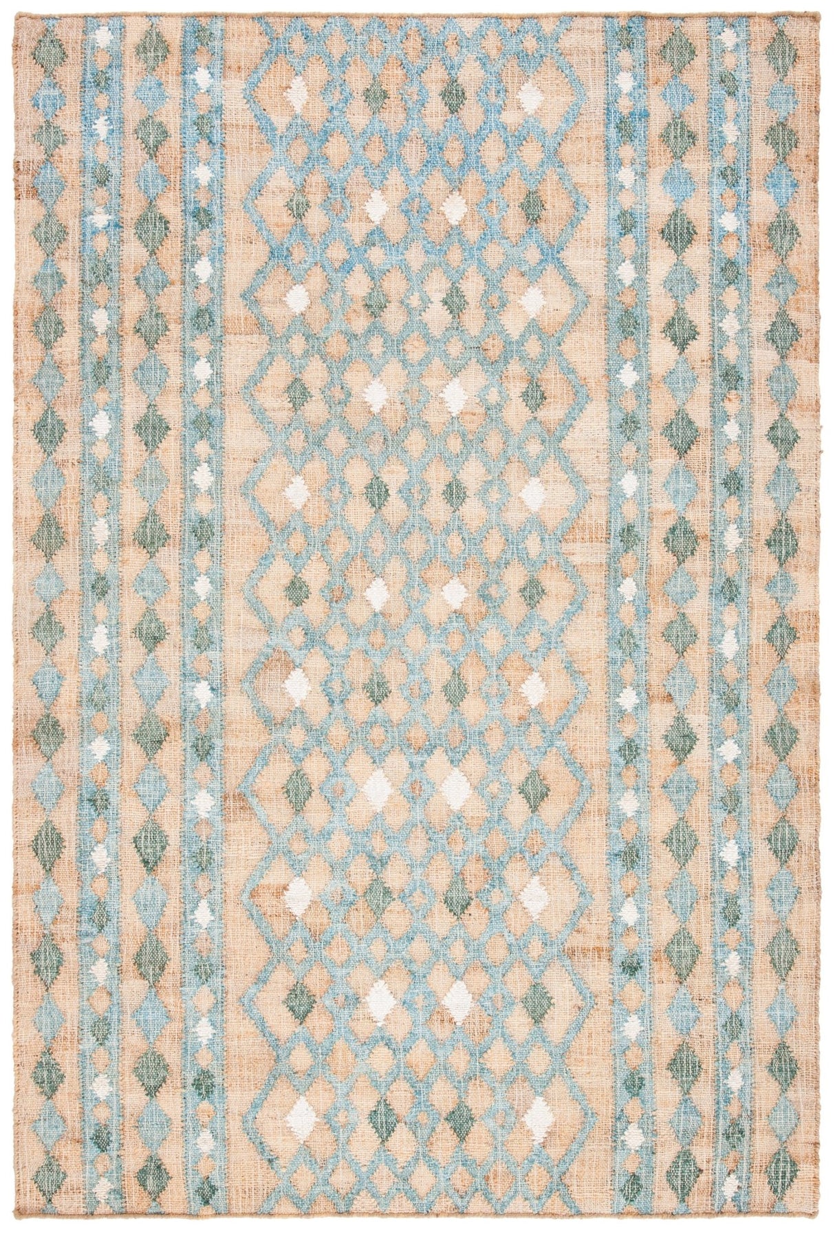 Safavieh Kilim Klm759M Natural/Blue Rugs - Safavieh - klm759m - 3
