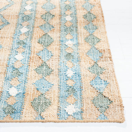 Safavieh Kilim Klm759M Natural/Blue Rugs - Safavieh - klm759m - 7r