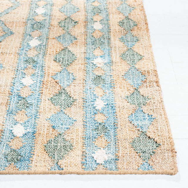 Safavieh Kilim Klm759M Natural/Blue Rugs - Safavieh - klm759m - 7r