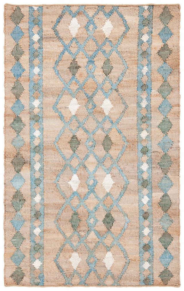 Safavieh Kilim Klm759M Natural/Blue Rugs - Safavieh - klm759m - 7r