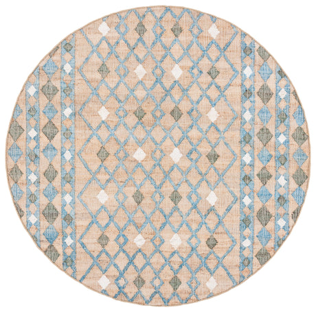 Safavieh Kilim Klm759M Natural/Blue Rugs - Safavieh - klm759m - 7r