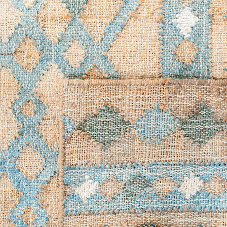 Safavieh Kilim Klm759M Natural/Blue Rugs - Safavieh - klm759m - 7r