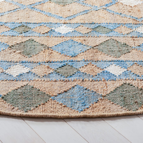 Safavieh Kilim Klm759M Natural/Blue Rugs - Safavieh - klm759m - 7r