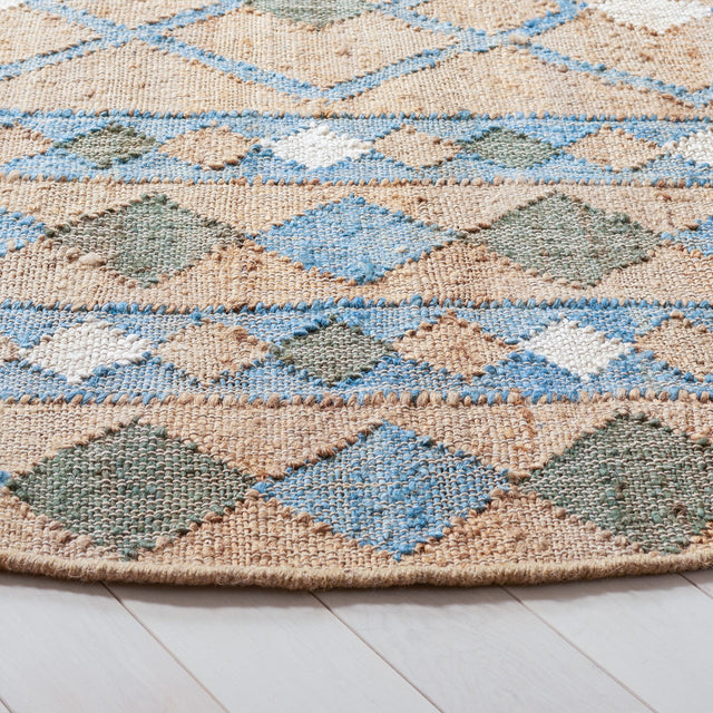 Safavieh Kilim Klm759M Natural/Blue Rugs - Safavieh - klm759m - 7r