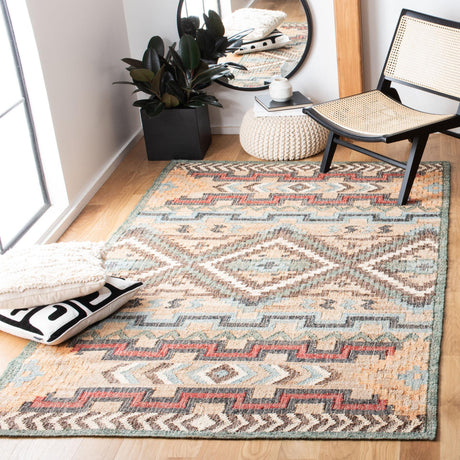 Safavieh Kilim Klm760M Natural/Blue Rugs - Safavieh - klm760m - 3