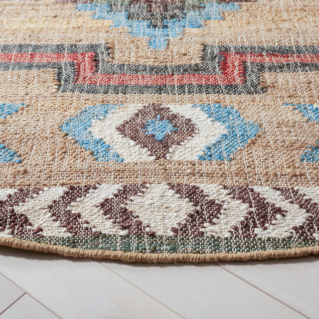 Safavieh Kilim Klm760M Natural/Blue Rugs - Safavieh - klm760m - 7r