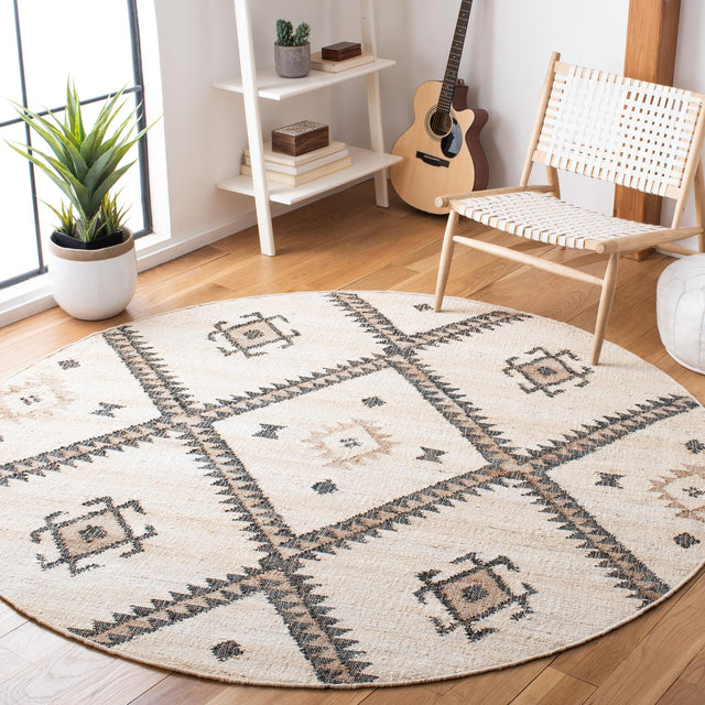 Safavieh Kilim Klm761A Ivory/Black Rugs - Safavieh - klm761a - 7r