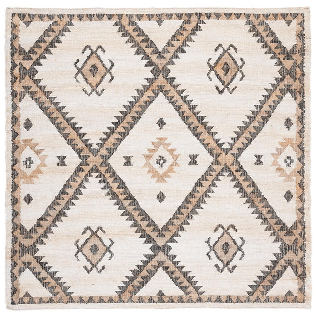 Safavieh Kilim Klm761A Ivory/Black Rugs - Safavieh - klm761a - 7sq