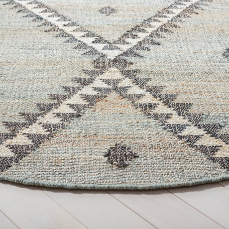 Safavieh Kilim Klm761M Blue/Black Rugs - Safavieh - klm761m - 7r