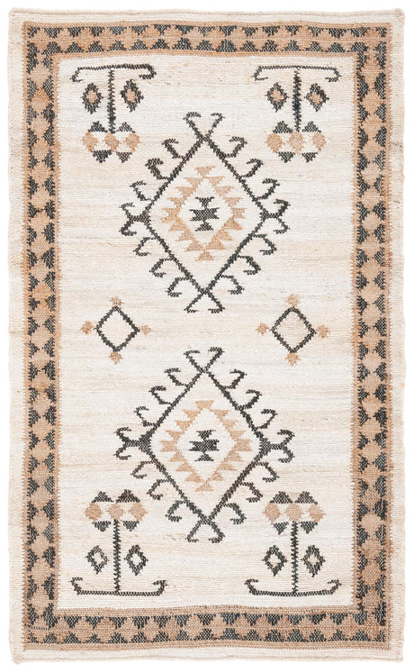 Safavieh Kilim Klm762A Ivory/Black Rugs - Safavieh - klm762a - 7r