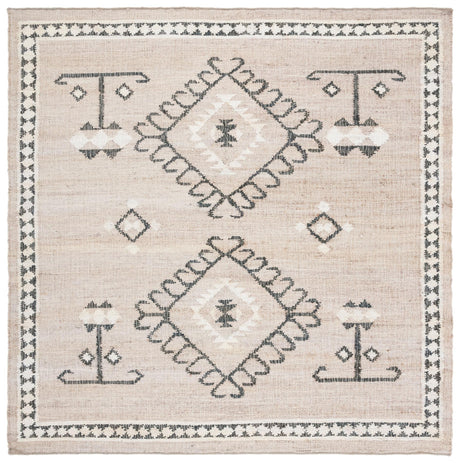 Safavieh Kilim Klm762F Grey/Black Rugs - Safavieh - klm762f - 7sq