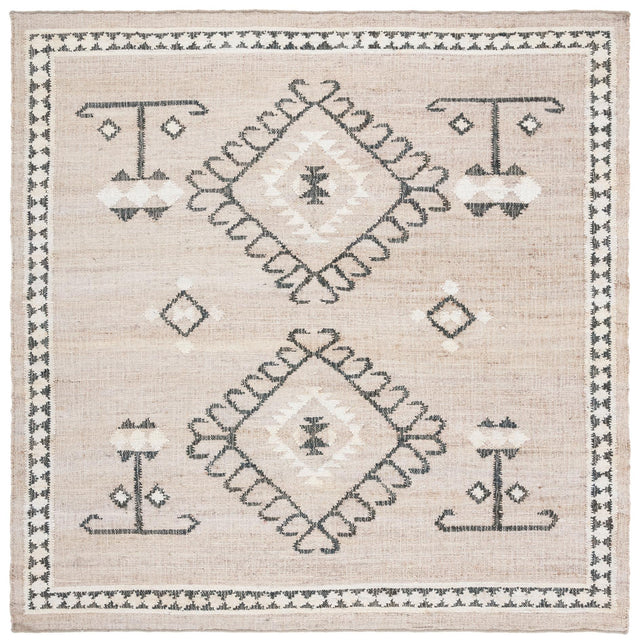 Safavieh Kilim Klm762F Grey/Black Rugs - Safavieh - klm762f - 7sq