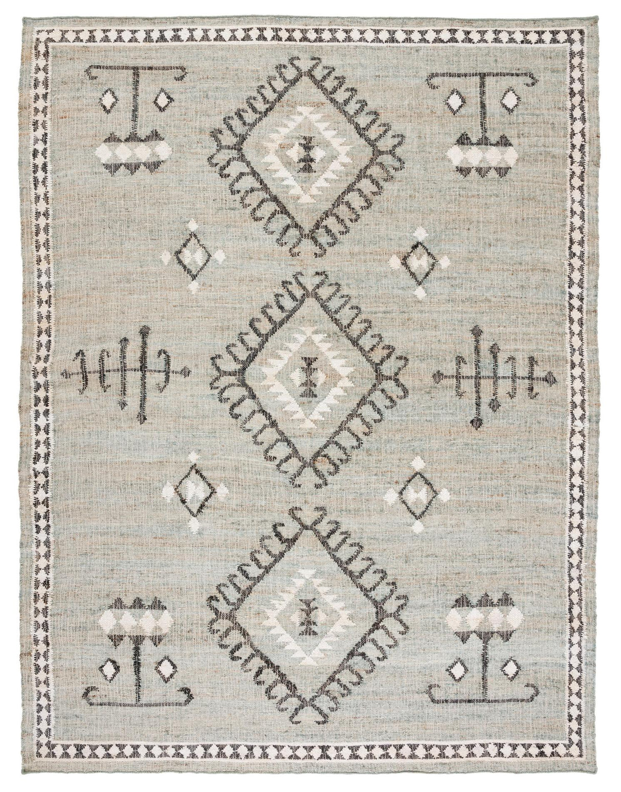 Safavieh Kilim Klm762M Blue/Black Rugs - Safavieh - klm762m - 7r