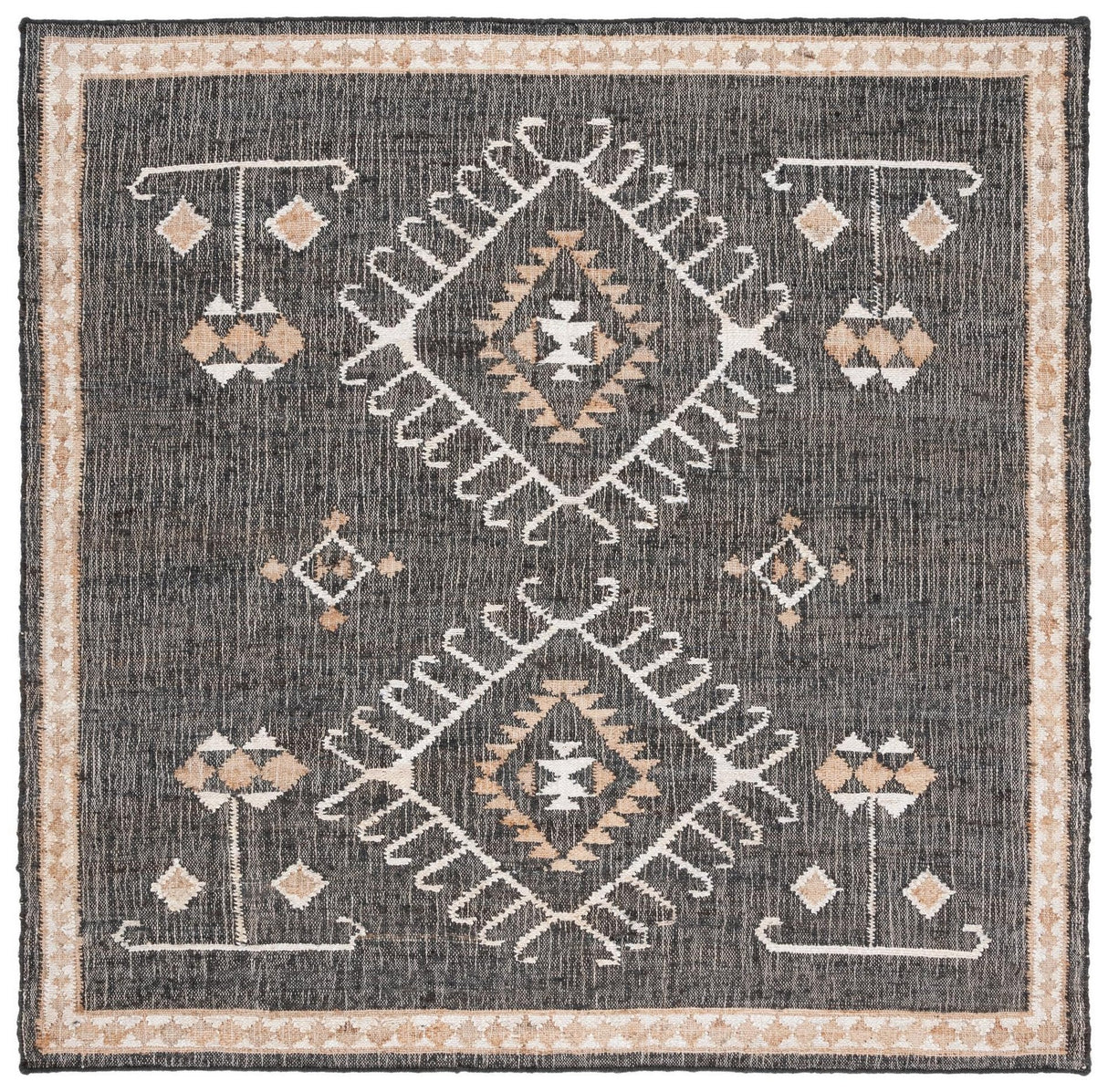 Safavieh Kilim Klm762Z Black/Ivory Rugs - Safavieh - klm762z - 7sq