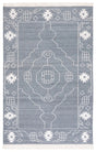 Safavieh Kilim 4'-0" x 6'-0" Rug in Dark Grey / Ivory