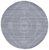 Safavieh Kilim 7'-0" x 7'-0" Rug in Dark Grey / Ivory