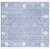 Safavieh Kilim 7'-0" x 7'-0" Rug in Blue / Ivory