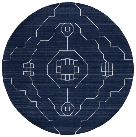 Safavieh Kilim 7'-0" x 7'-0" Rug in Navy / Ivory