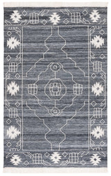 Safavieh Kilim 4'-0" x 6'-0" Rug in Black / Ivory