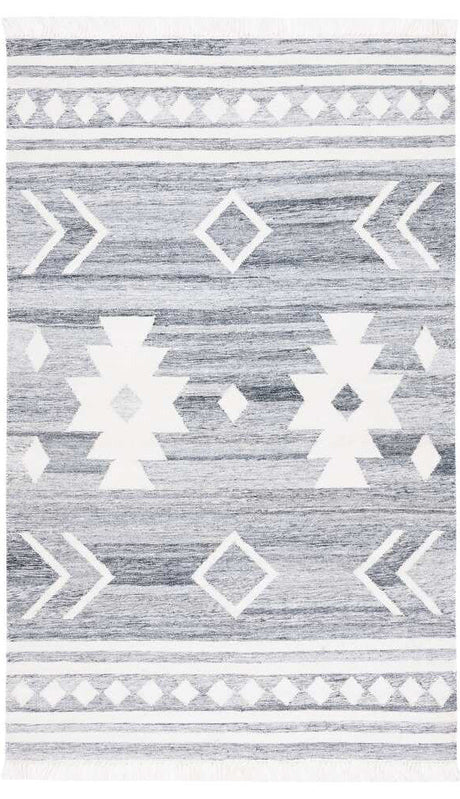 Safavieh Kilim Klm764F Grey/Ivory Rug - Safavieh - klm764f - 3