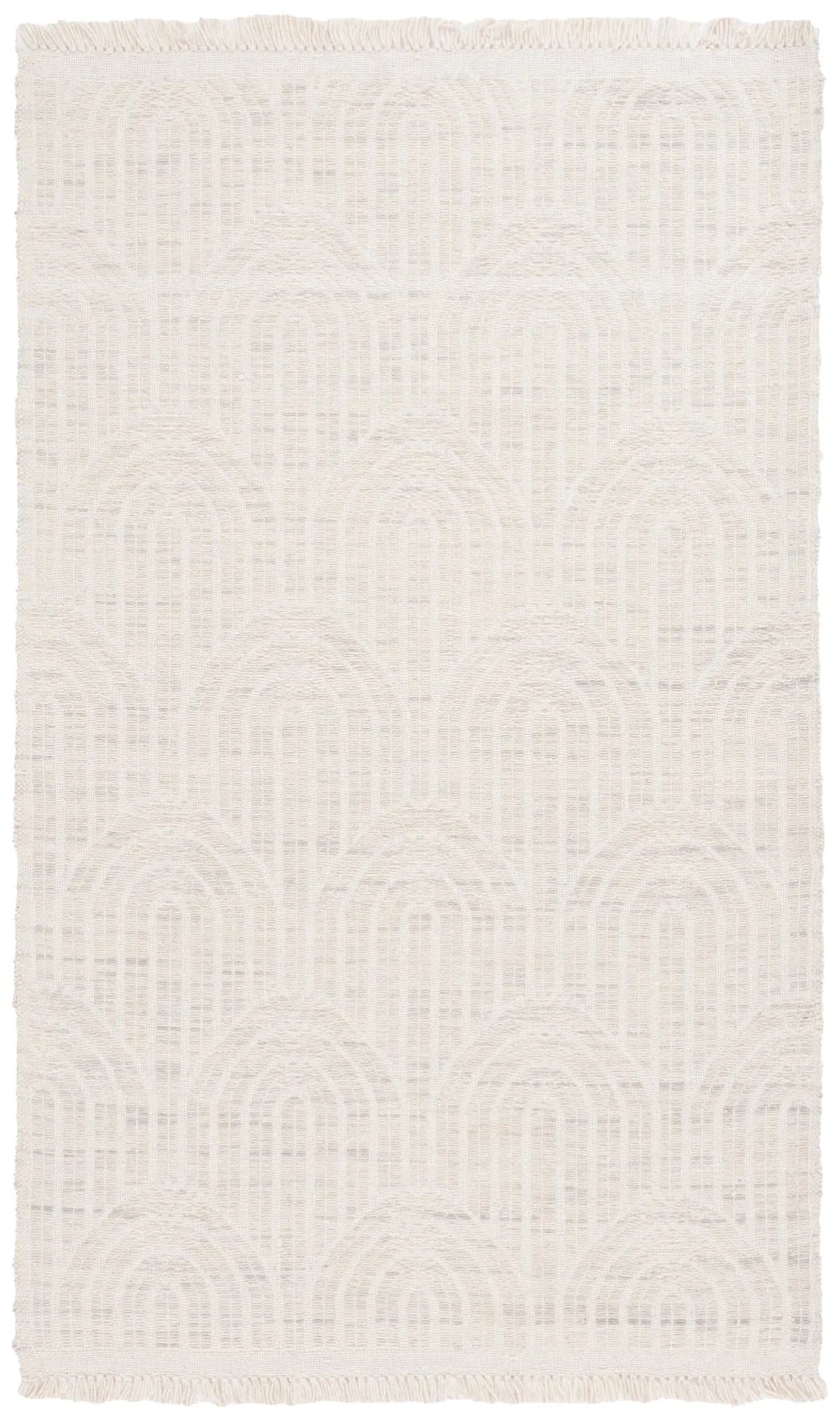 Safavieh Kilim 4'-0" x 6'-0" Rug in Light Grey / Ivory