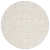 Safavieh Kilim 6'-0" x 6'-0" Rug in Light Grey / Ivory