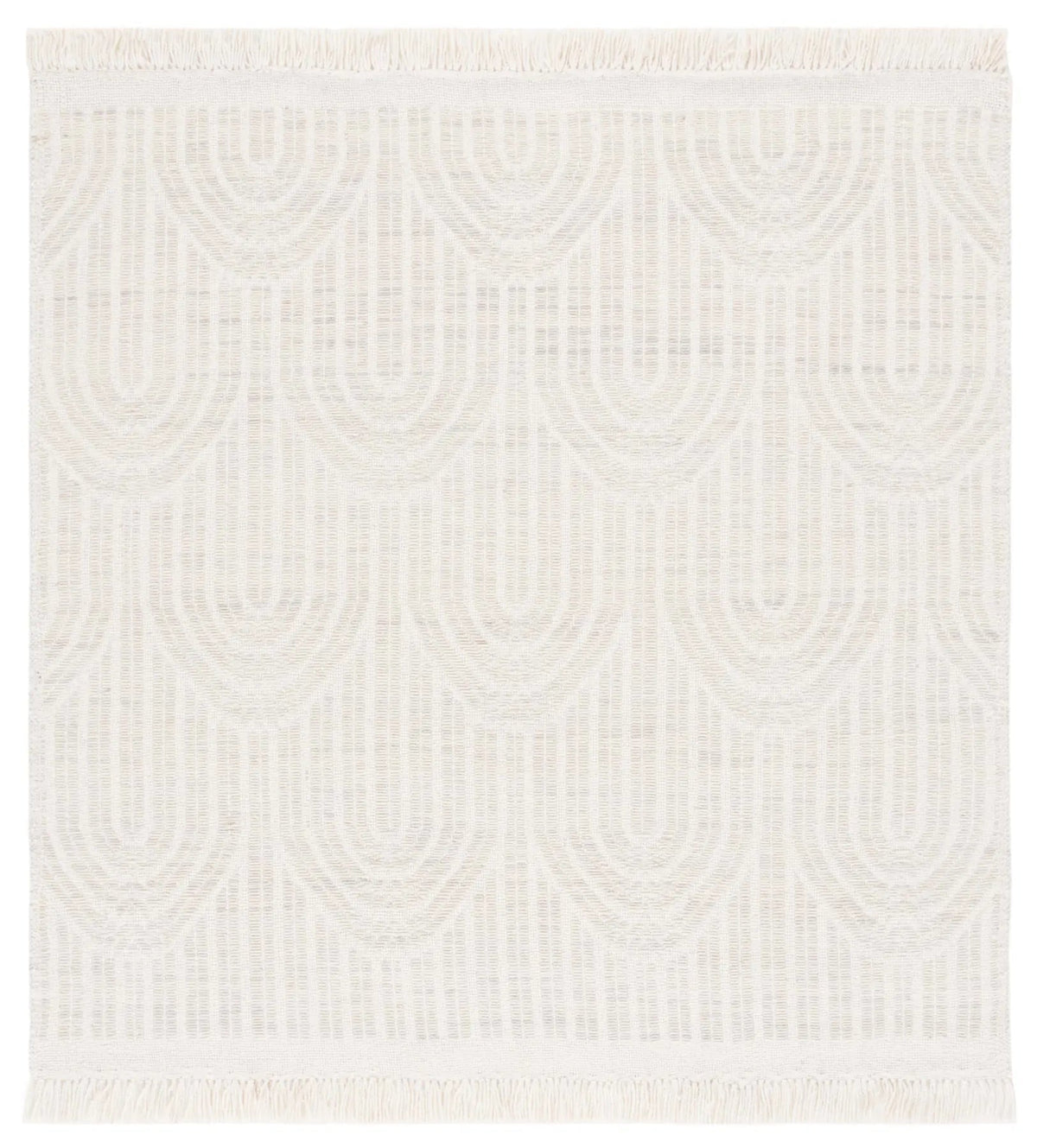 Safavieh Kilim 6'-0" x 6'-0" Rug in Light Grey / Ivory