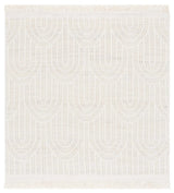 Safavieh Kilim 6'-0" x 6'-0" Rug in Light Grey / Ivory