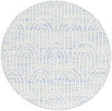 Safavieh Kilim 6'-0" x 6'-0" Rug in Blue / Ivory