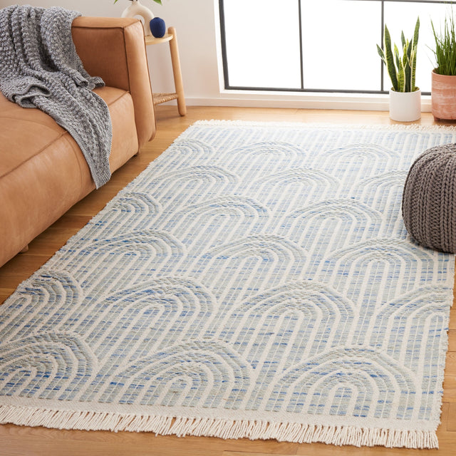 Safavieh Kilim Klm765M Blue/Ivory Rug - Safavieh - klm765m - 3