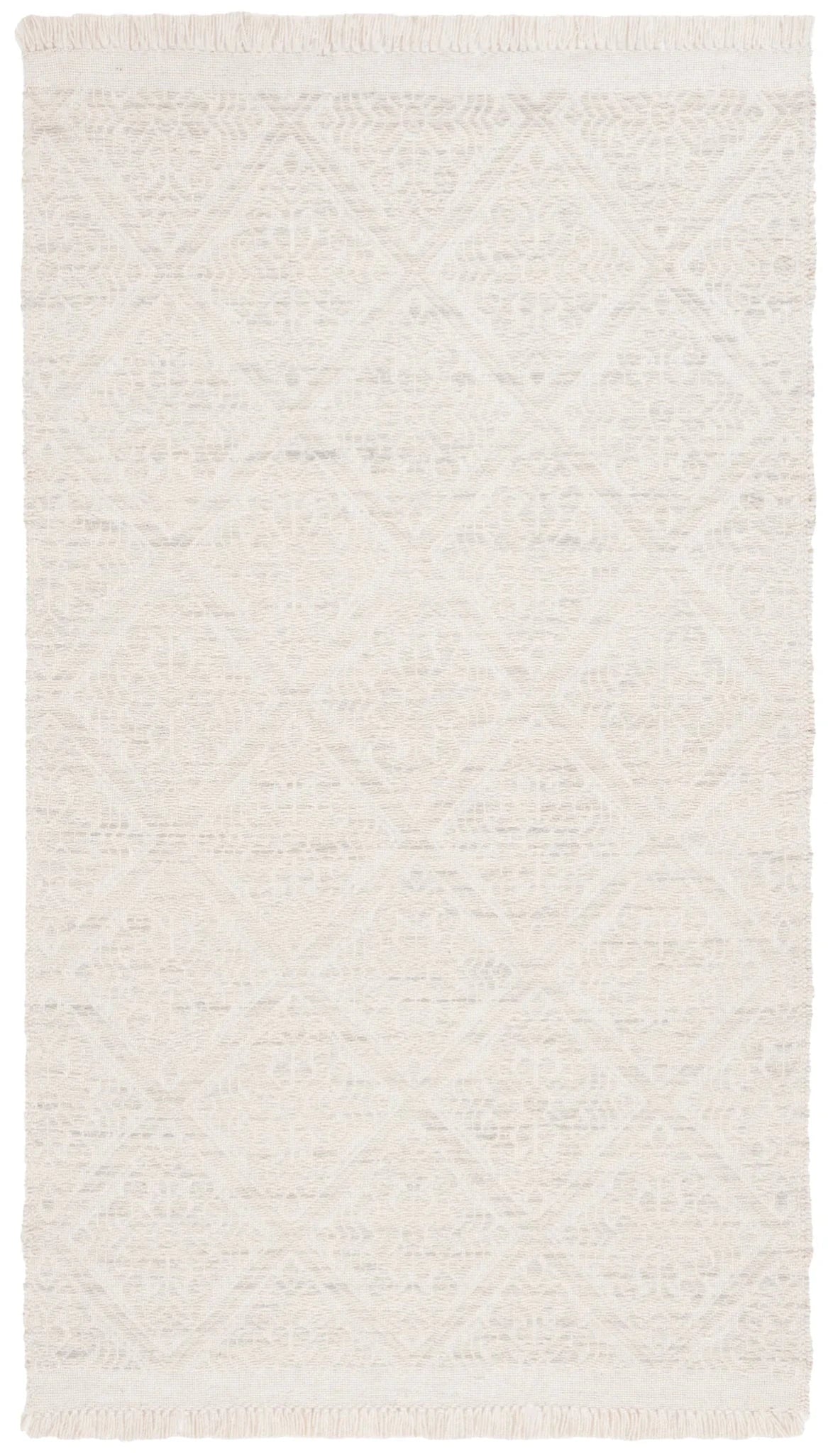 Safavieh Kilim 4'-0" x 6'-0" Rug in Light Grey / Ivory