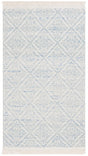 Safavieh Kilim 4'-0" x 6'-0" Rug in Blue / Ivory
