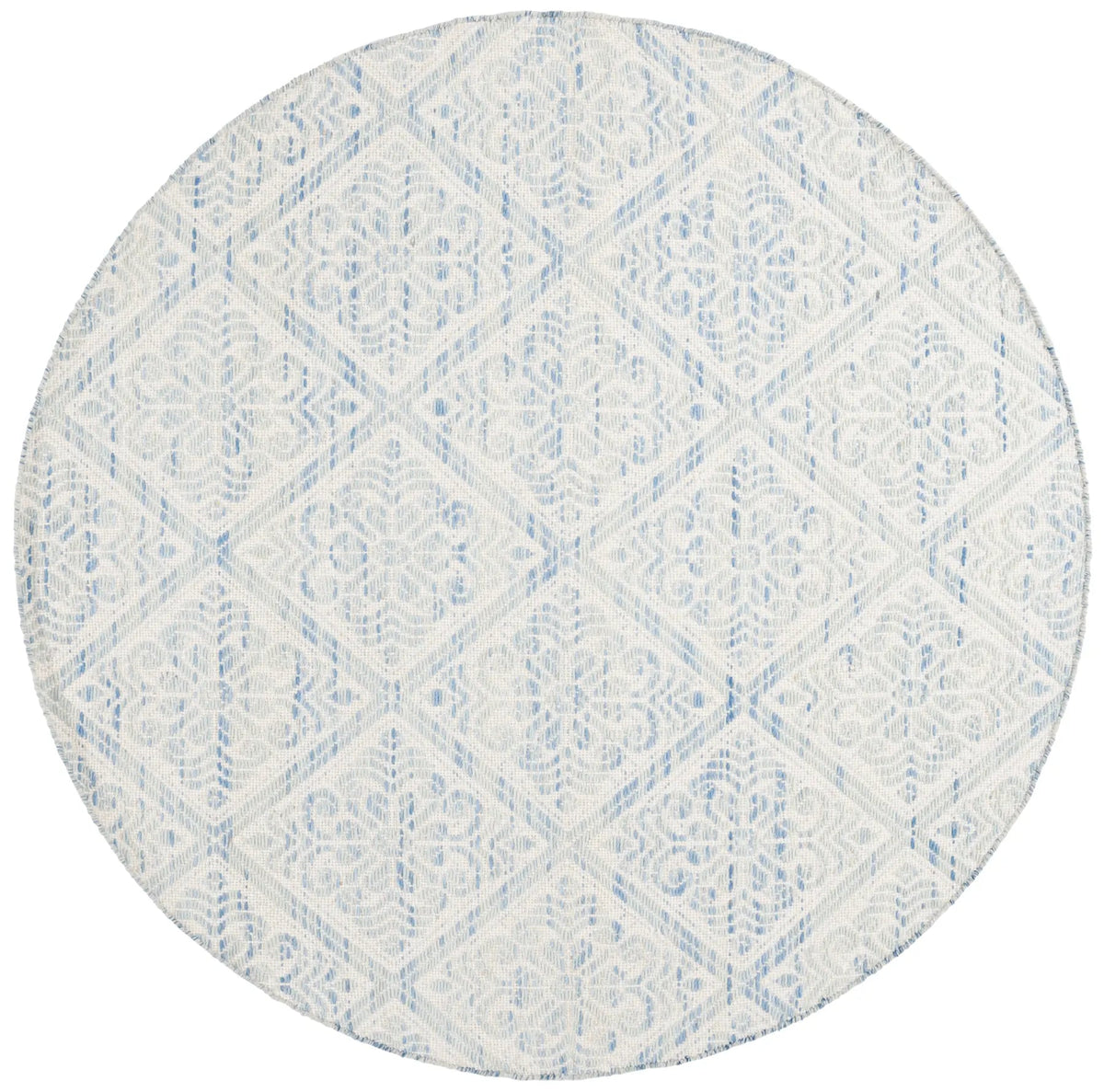 Safavieh Kilim 6'-0" x 6'-0" Rug in Blue / Ivory