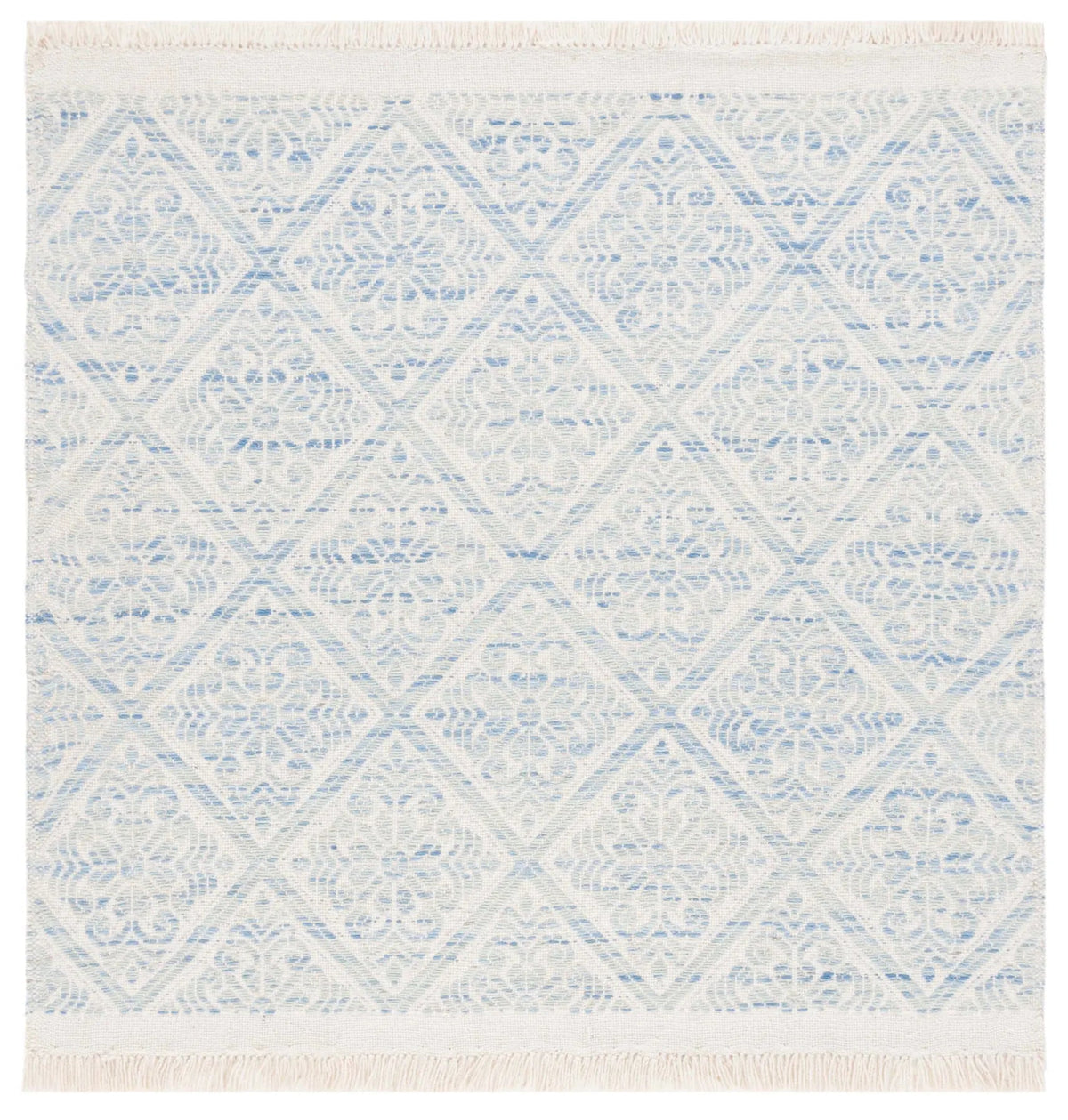Safavieh Kilim 6'-0" x 6'-0" Rug in Blue / Ivory