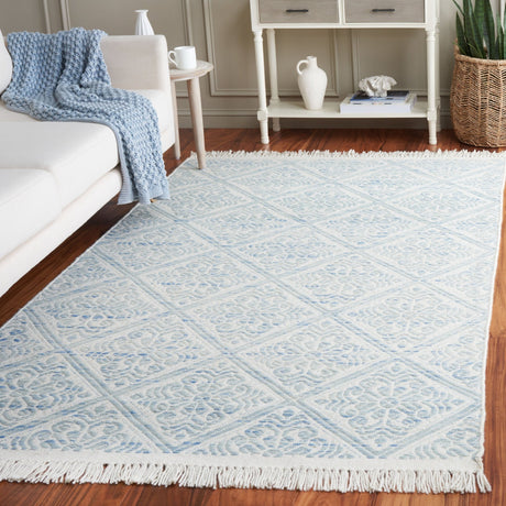 Safavieh Kilim Klm766M Blue/Ivory Rug - Safavieh - klm766m - 3