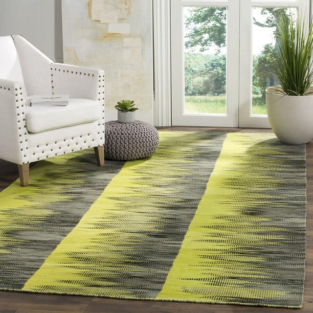 Safavieh Kilim Klm819A Green / Charcoal Rugs - Safavieh - klm819a - 4