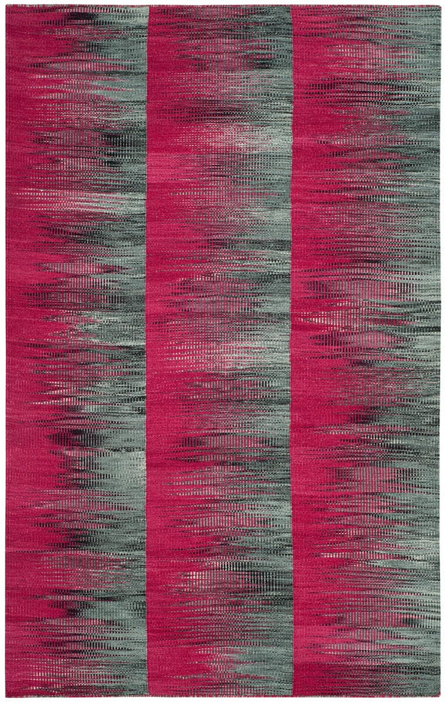 Safavieh Kilim Klm819D Fuchsia / Charcoal Rugs - Safavieh - klm819d - 4