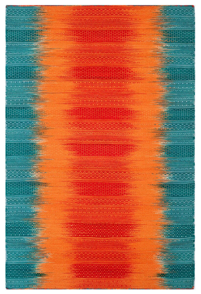 Safavieh Kilim Klm821A Teal / Red Rugs - Safavieh - klm821a - 4