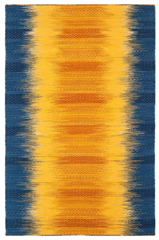 Safavieh Kilim Klm821B Dark Blue / Yellow Rugs - Safavieh - klm821b - 4