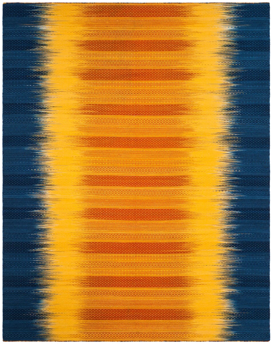 Safavieh Kilim Klm821B Dark Blue / Yellow Rugs - Safavieh - klm821b - 4