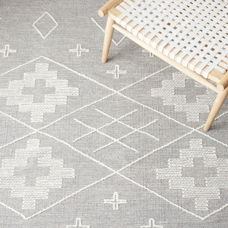 Safavieh Kilim Klm851F Grey/Ivory Rug - Safavieh - klm851f - 6r