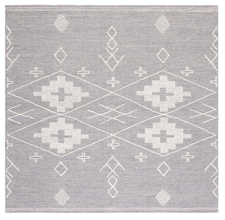 Safavieh Kilim Klm851F Grey/Ivory Rug - Safavieh - klm851f - 6sq