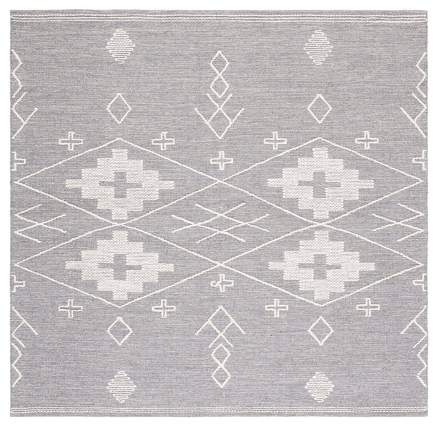 Safavieh Kilim Klm851F Grey/Ivory Rug - Safavieh - klm851f - 6sq